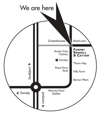 Formby Boarding Kennels Map