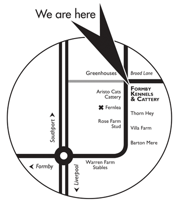 Formby Boarding Kennels Map